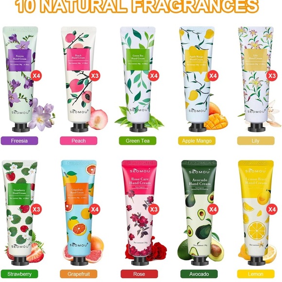 36 Pack Hand Cream Gift Set, Hand Lotion Travel Size - Picture 2 of 6